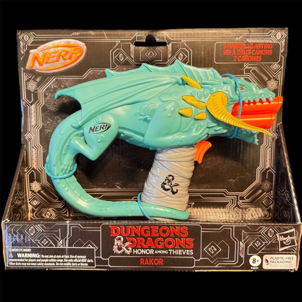 Nerf Gun Dungeons And Dragons 2-Barrel Blasting Nerf Gun With Darts